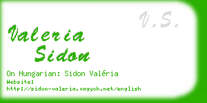 valeria sidon business card